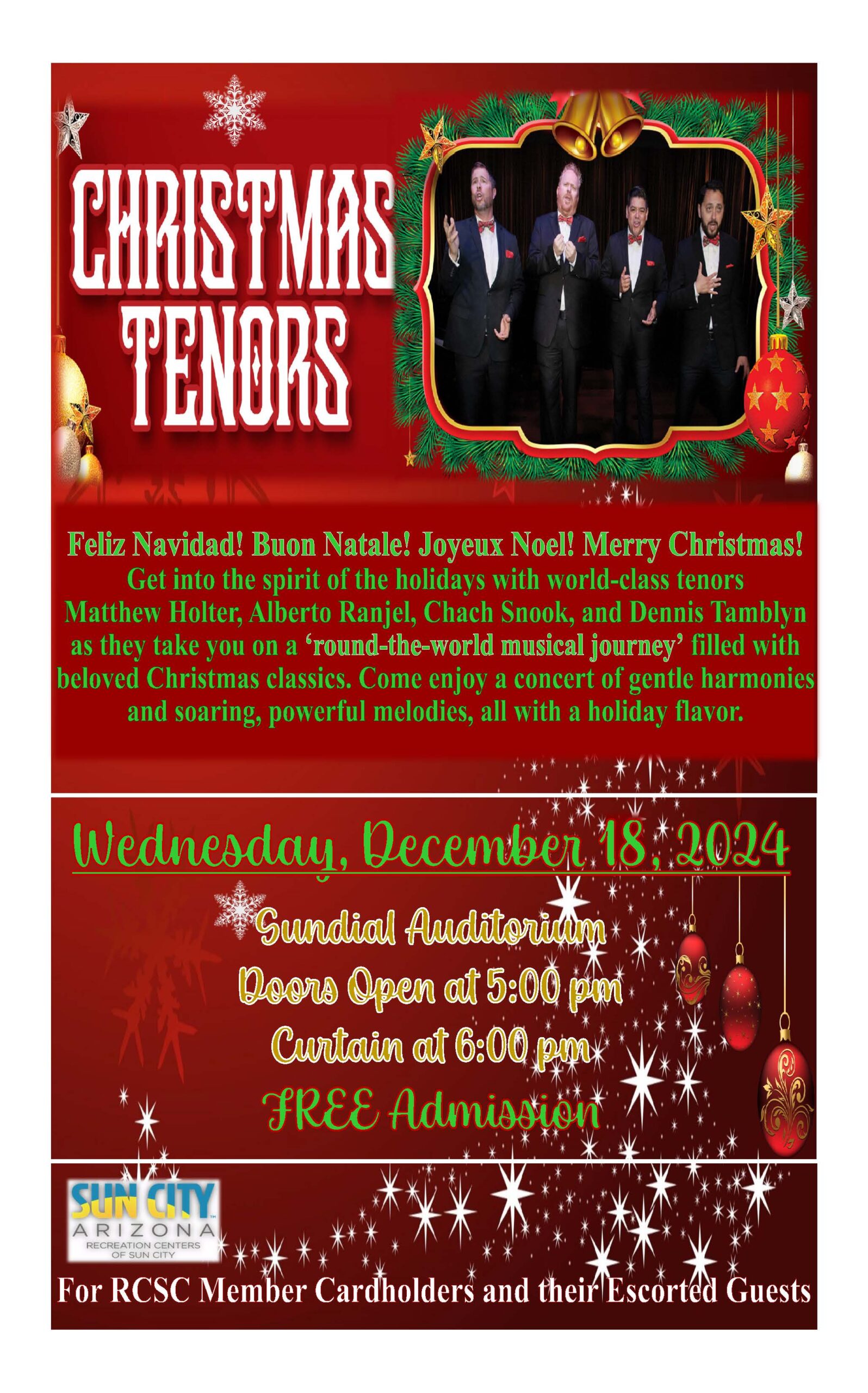 Holiday Concert Flyer 2024